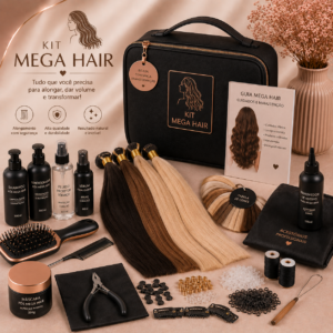 Kit Profissional de Mega Hair